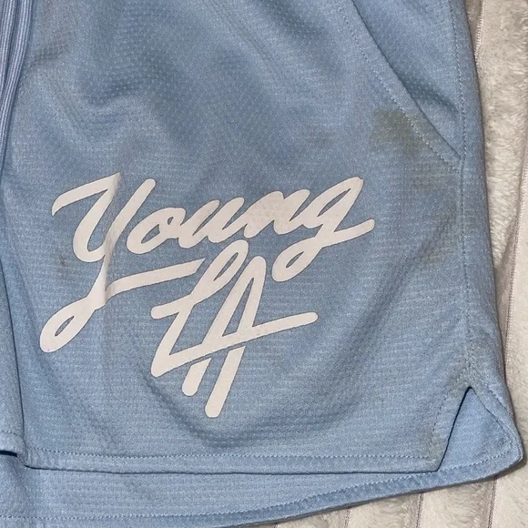 YoungLA Blue Shorts | Size Small - Picture 2 of 8